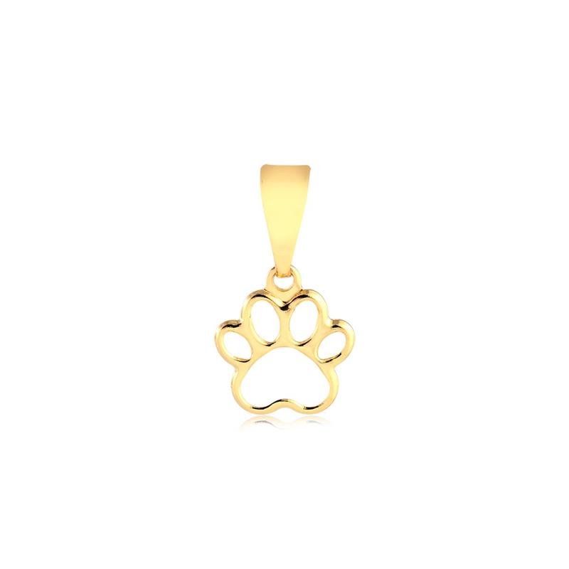 PINGENTE PATINHA PET VAZADA 0,8MM FOLHEADO A OURO