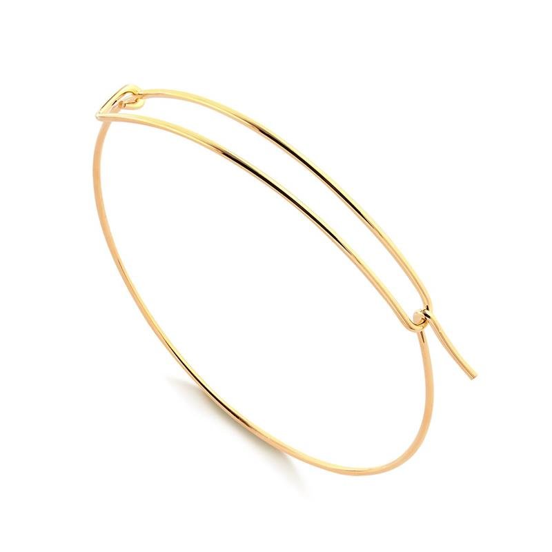 BRACELETE FIO FOLHEADO A OURO